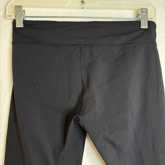 Ivivva by Lululemon Leggings Capris Solid Black Cropped Pants Athleisure - Picture 6 of 12